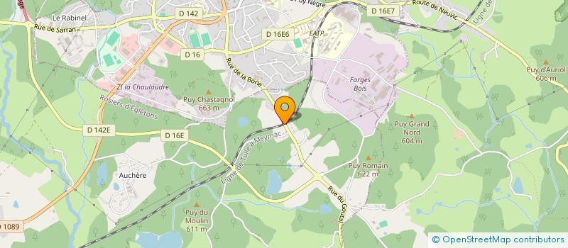 localisation de l'entreprise SCI MMO  ROSIERS D'EGLETONS