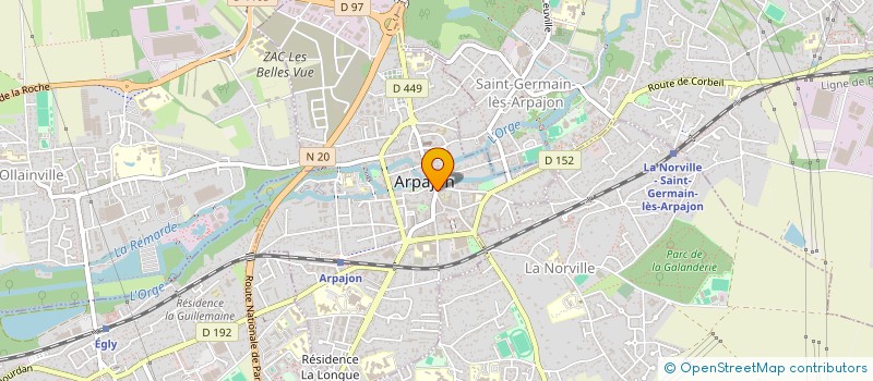 localisation de l'entreprise SCI MMP  ARPAJON