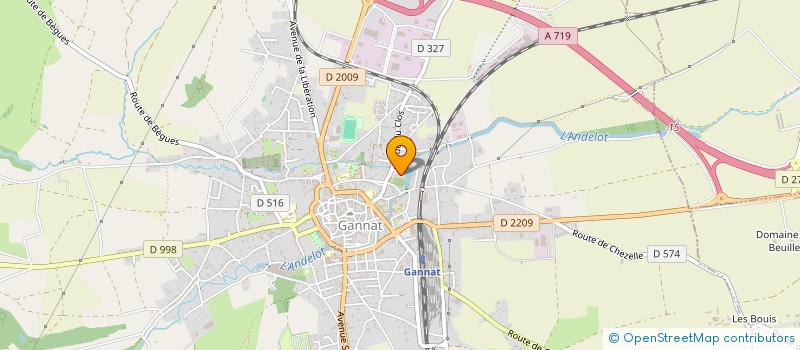 localisation de l'entreprise SCI MMP  GANNAT