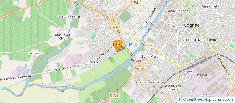 localisation de l'entreprise SCI MMPP à COGNAC