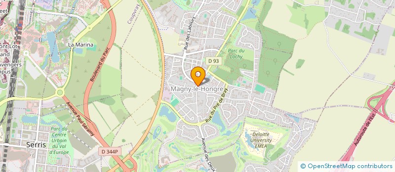 localisation de l'entreprise SCI MMPR  MAGNY-LE-HONGRE