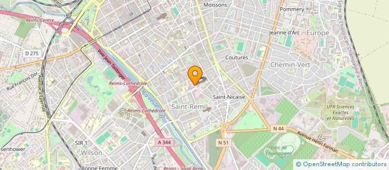 localisation de l'entreprise SCI MMR  REIMS