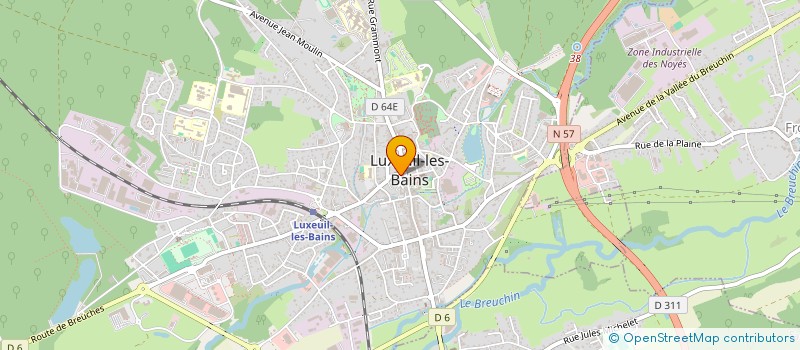 localisation de l'entreprise SCI MMS à LUXEUIL-LES-BAINS