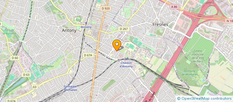 localisation de l'entreprise SCI MMS à ANTONY