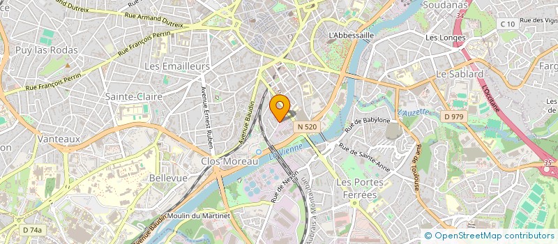 localisation de l'entreprise SCI MMS à LIMOGES