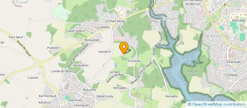 localisation de l'entreprise SCI MMSG  ARRADON