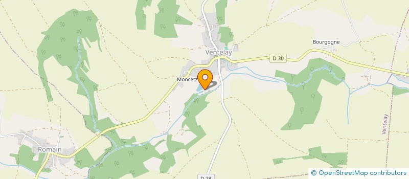 localisation de l'entreprise SCI MMSH  VENTELAY