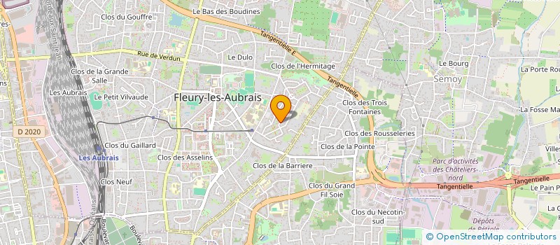 localisation de l'entreprise SCI MMTOURNE  FLEURY-LES-AUBRAIS