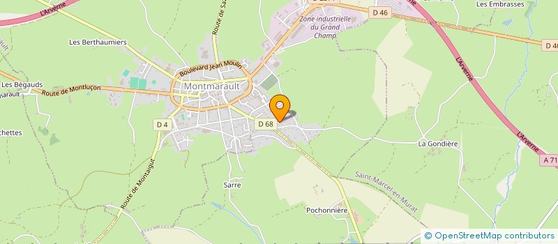 localisation de l'entreprise SCI MMVB  MONTMARAULT