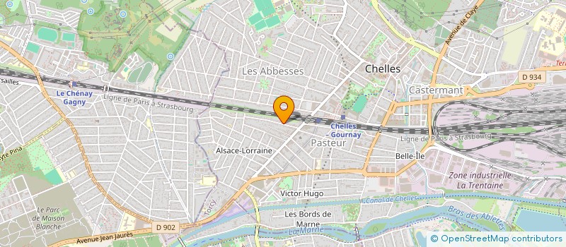 localisation de l'entreprise SCI MN  CHELLES