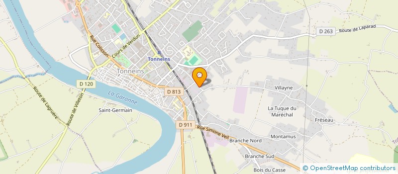 localisation de l'entreprise SCI MN  TONNEINS