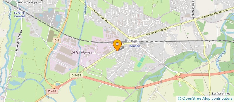 localisation de l'entreprise SCI MN-BC  BONSON