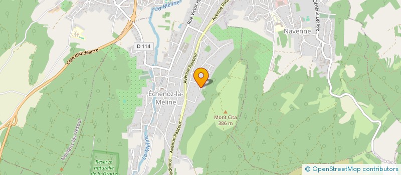 localisation de l'entreprise SCI MN PROJETS à ECHENOZ-LA-MELINE