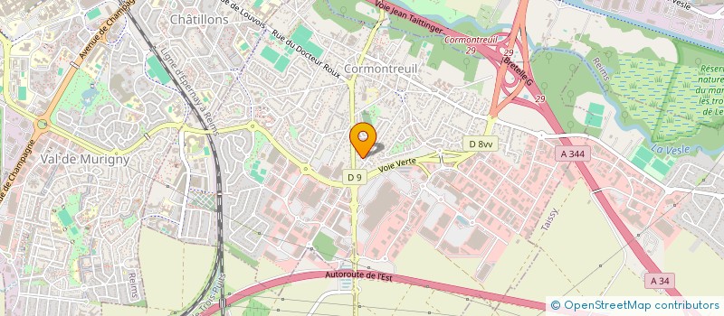 localisation de l'entreprise SCI MN2F  CORMONTREUIL