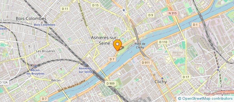 localisation de l'entreprise SCI MN3 à CLICHY
