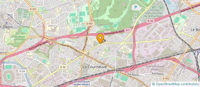 localisation de l'entreprise SCI MNA IMMO à LA COURNEUVE