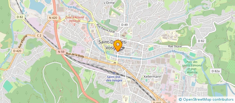 localisation de l'entreprise SCI MNC IMMOBILIER à SAINT-DIE-DES-VOSGES