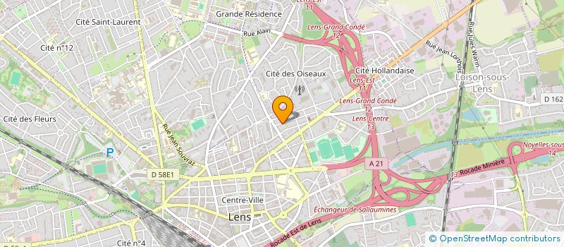 localisation de l'entreprise SCI MND  LENS