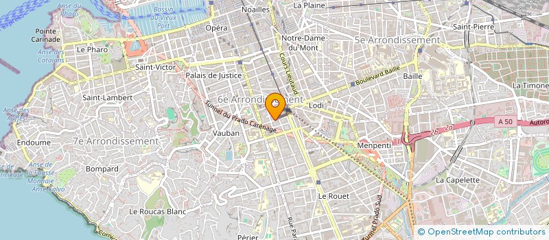 localisation de l'entreprise SCI MNEC à MARSEILLE 6EME