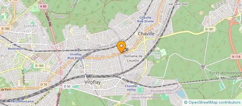 localisation de l'entreprise SCI MNG  VIROFLAY