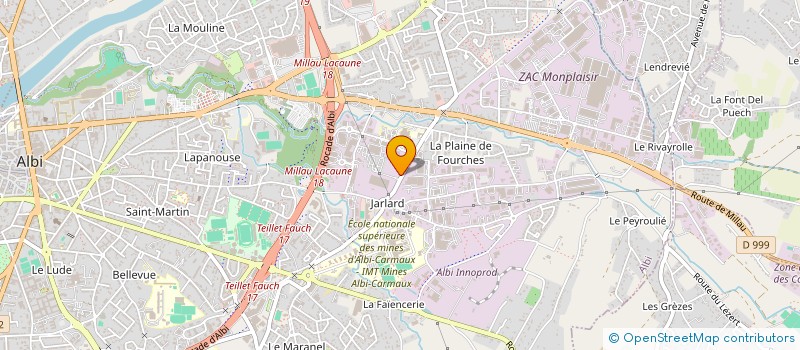 localisation de l'entreprise SCI MNG à ALBI