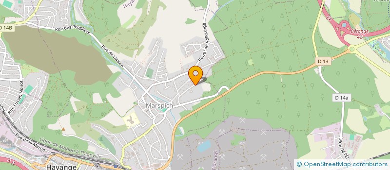 localisation de l'entreprise SCI MNH  HAYANGE