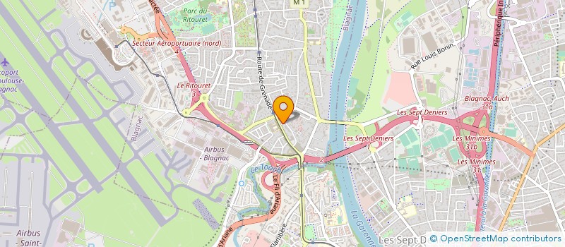 localisation de l'entreprise SCI MNJ LUCHON  BLAGNAC