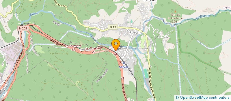 localisation de l'entreprise SCI MNM  SERVOZ