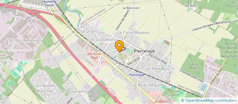 localisation de l'entreprise SCI MNM  PIERRELAYE