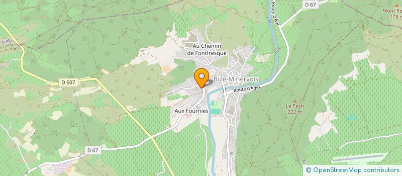 localisation de l'entreprise SCI MNMA  BIZE-MINERVOIS