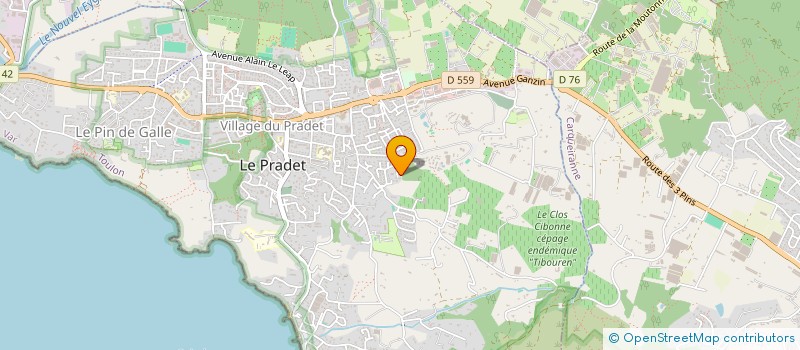 localisation de l'entreprise SCI MNOP  LE PRADET