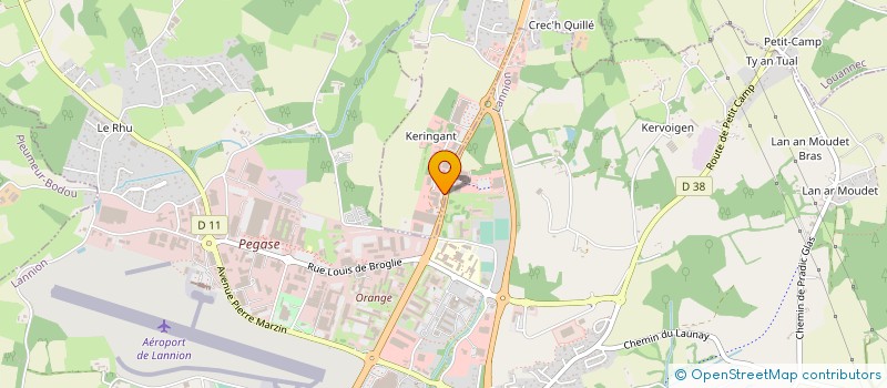 localisation de l'entreprise SCI MO DI GU  LANNION