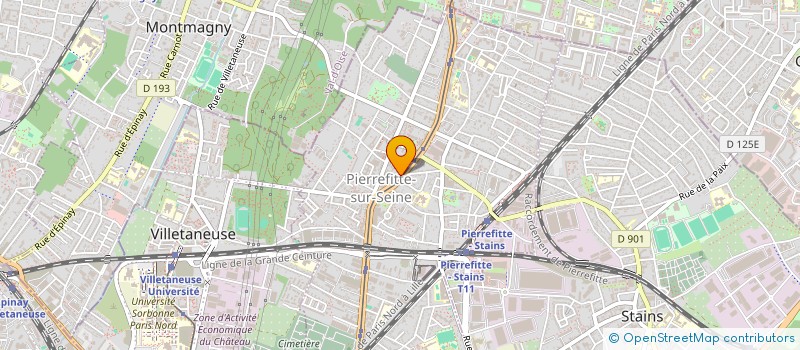 localisation de l'entreprise SCI MO.NA à PIERREFITTE-SUR-SEINE