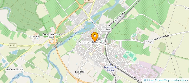 localisation de l'entreprise SCI MOA  MONTREUIL-BELLAY