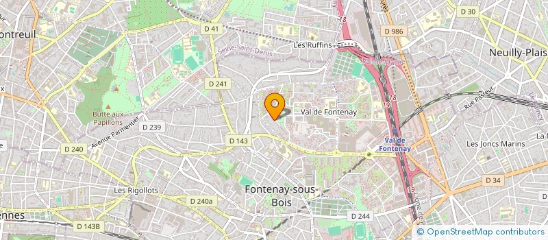 localisation de l'entreprise SCI MOALI INVEST à FONTENAY-SOUS-BOIS