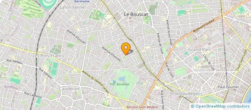 localisation de l'entreprise SCI MOANA  LE BOUSCAT