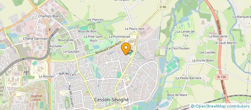 localisation de l'entreprise SCI MOANA  CESSON-SEVIGNE