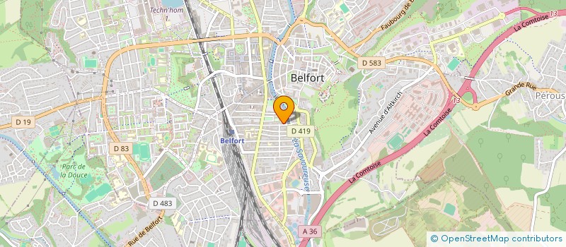 localisation de l'entreprise SCI MOBAN à BELFORT