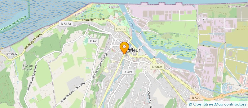 localisation de l'entreprise SCI MOBER à HONFLEUR