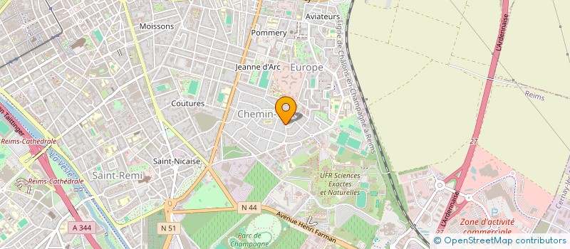 localisation de l'entreprise SCI MOBILIS  REIMS