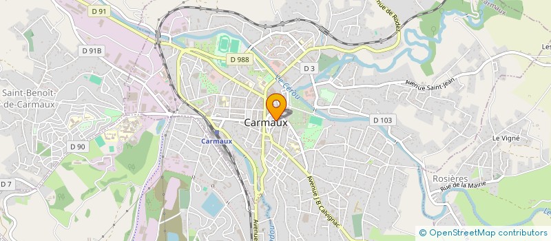 localisation de l'entreprise SCI MOBO à CARMAUX