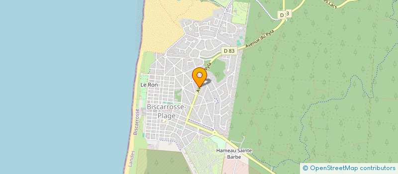 localisation de l'entreprise SCI MOBO  BISCARROSSE