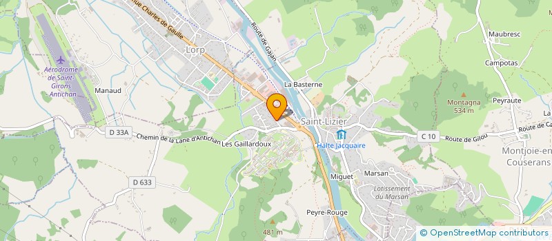 localisation de l'entreprise SCI MOCA à SAINT-LIZIER