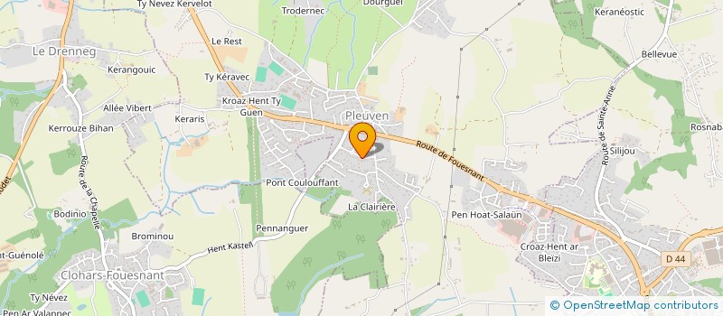 localisation de l'entreprise SCI MOCA  PLEUVEN