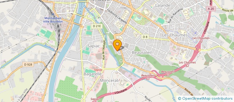 localisation de l'entreprise SCI MOCA  MONTAUBAN