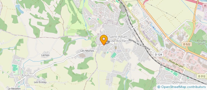 localisation de l'entreprise SCI MOCA  SAINT-ALBAN-DE-ROCHE