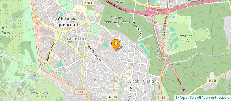 localisation de l'entreprise SCI MOCABIS  LE CHESNAY-ROCQUENCOURT