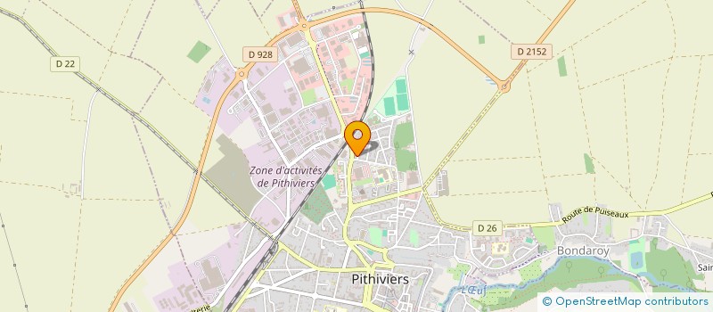 localisation de l'entreprise SCI MOCD  PITHIVIERS