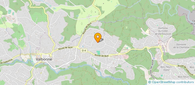 localisation de l'entreprise SCI MOCOBAR  VALBONNE