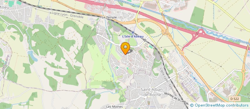 localisation de l'entreprise SCI MOCYM  L'ISLE-D'ABEAU